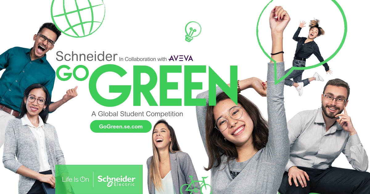 施耐德電機go green競賽海報
