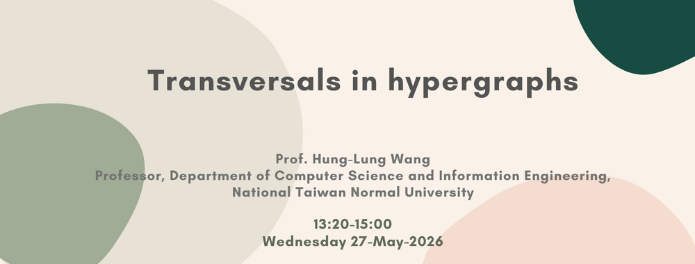 [2026-May-27] Transversals in hypergraphs圖片